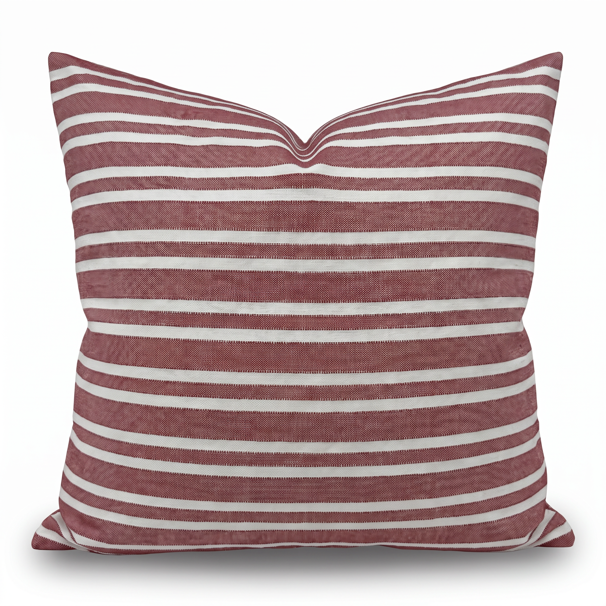 Málaga Kissenhülle 50 × 50 cm – Ziegelrot und Beige